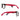 Vista de perfil de gafas de acetato Bad Simon. Las varillas muestran un acabado minimalista en color rojo sólido, destacando un pequeño logo clásico de Wonder Woman en amarillo cerca de la bisagra frontal.